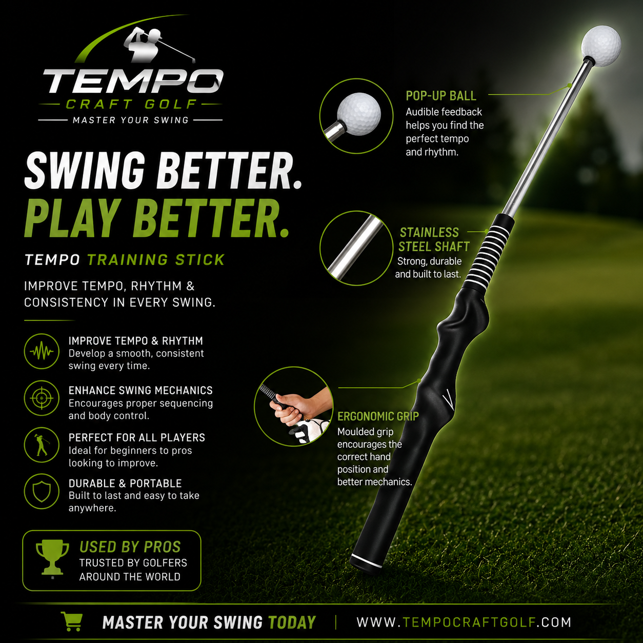 Golf swing tempo trainer