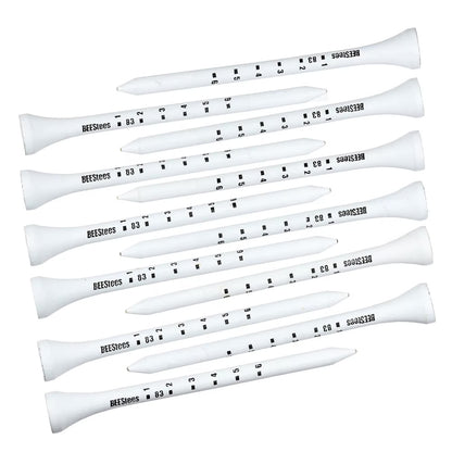 50pcs Premium Wooden Golf Tees w/ Height Markers