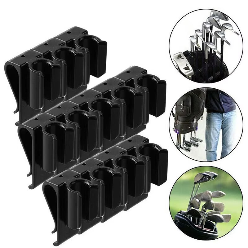 Golf Bag Clips for Organising and Keeping Clubs in Place
