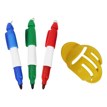 Golf ball liner pack with markers