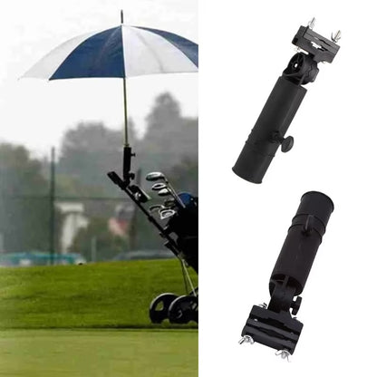 Universal golf cart umbrella holder