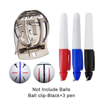 Golf ball liner pack with markers